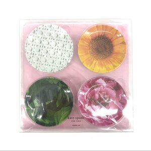 Kate Spade Pink Floral Melamine Coaster Set (4 Coasters)